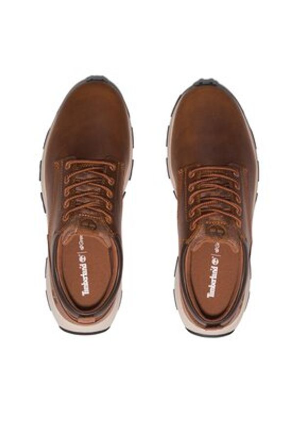 Timberland Sneakersy Winsor Park Pt Ox TB0A5YD5F131 Brązowy. Kolor: brązowy. Materiał: skóra