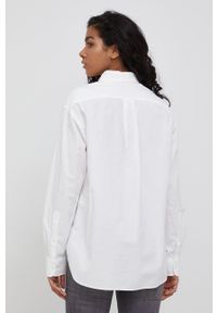 Polo Ralph Lauren koszula bawełniana 211858465001 damska kolor biały relaxed z kołnierzykiem klasycznym. Typ kołnierza: kołnierzyk klasyczny, polo. Kolor: biały. Materiał: bawełna. Styl: klasyczny #3