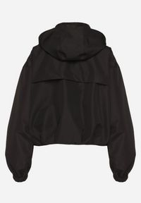 Born2be - Czarna Kurtka Wiatrówka o Kroju Oversize Natilessa. Okazja: na spacer, na co dzień. Kolor: czarny. Materiał: jeans. Długość rękawa: długi rękaw. Długość: długie. Sezon: wiosna. Styl: casual #3