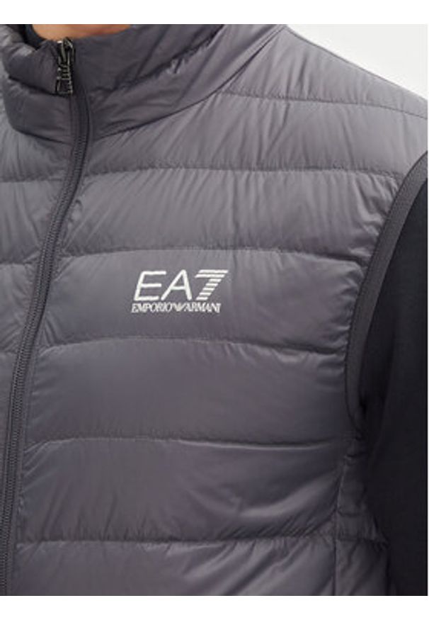 EA7 Emporio Armani Kamizelka 8NPQ06 PNGPZ U8115 Szary Regular Fit. Kolor: szary. Materiał: syntetyk
