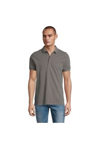 SOL'S - Polo Sol's Owen. Typ kołnierza: polo. Kolor: szary. Materiał: bawełna. Długość rękawa: krótki rękaw. Długość: krótkie #1