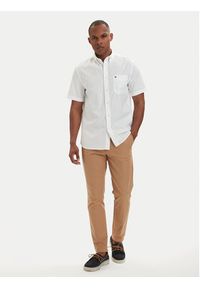 TOMMY HILFIGER - Tommy Hilfiger Koszula MW0MW42285 Biały Regular Fit. Kolor: biały. Materiał: bawełna #4