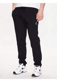 Le Coq Sportif Spodnie dresowe 2310568 Czarny Regular Fit. Kolor: czarny. Materiał: bawełna, dresówka