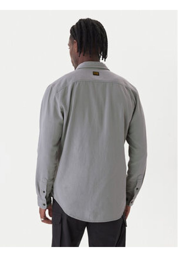 G-Star RAW - G-Star Raw Koszula Marine D24963-D454 Szary ciemny Slim Fit. Kolor: szary. Materiał: bawełna. Styl: marine