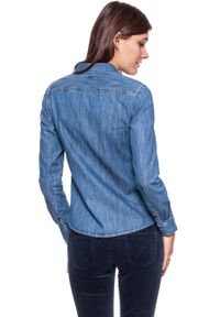 Wrangler - KOSZULA JEANSOWA DAMSKA WRANGLER STAR SHIRT MID INDIGO W5231O68E. Materiał: jeans #10