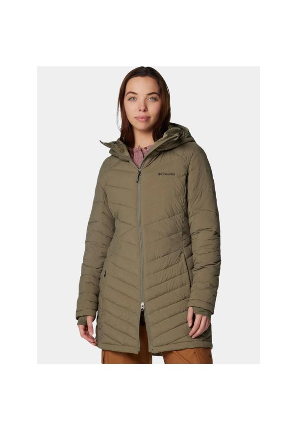 columbia - Kurtka Zimowa Damska Columbia Joy Peak II Mid. Kolor: zielony. Sezon: zima. Sport: turystyka piesza