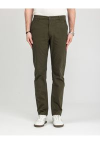 MARCUS - Męskie Spodnie Materiałowe Marcus Gerry Chino 5052 Olive Green 16-200126. Materiał: materiał #1