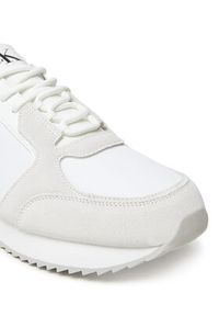 Calvin Klein Jeans Sneakersy Retro Runner Sock Lace Up Ny-Su YM0YM01326 Biały. Kolor: biały. Materiał: materiał #3