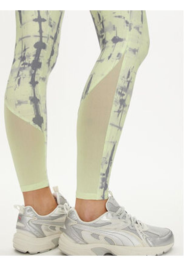 Reebok Legginsy Lux Perform 100037391 Zielony Slim Fit. Kolor: zielony. Materiał: syntetyk
