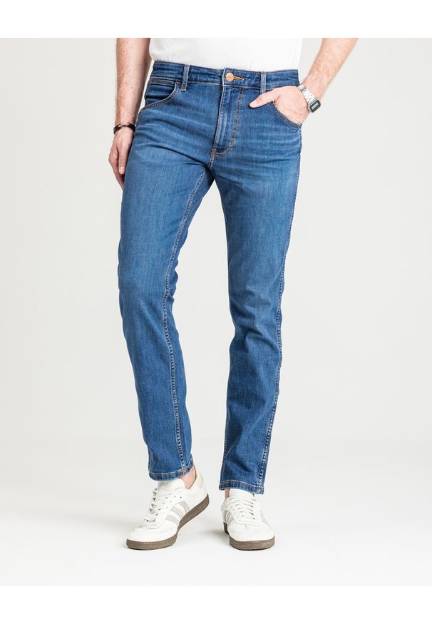 Wrangler - MESKIE SPODNIE WRANGLER GREENSBORO MID VISUAL 112378816