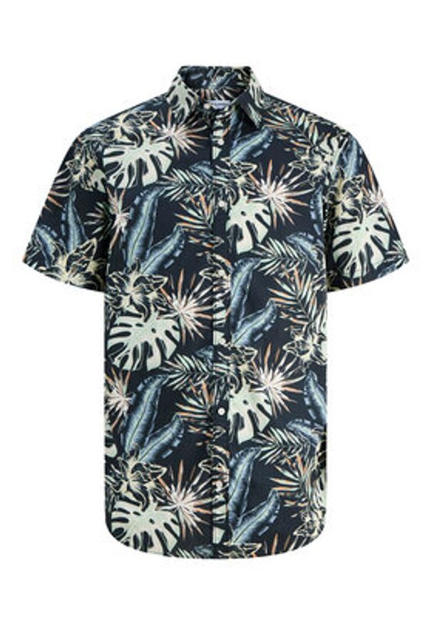 Jack & Jones Koszula Honolulu 12289667 Czarny Regular Fit. Kolor: czarny. Materiał: bawełna