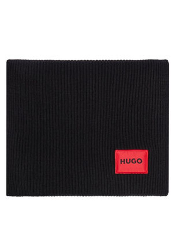 Hugo Szalik Saffa 50502605 Czarny. Kolor: czarny. Materiał: wełna
