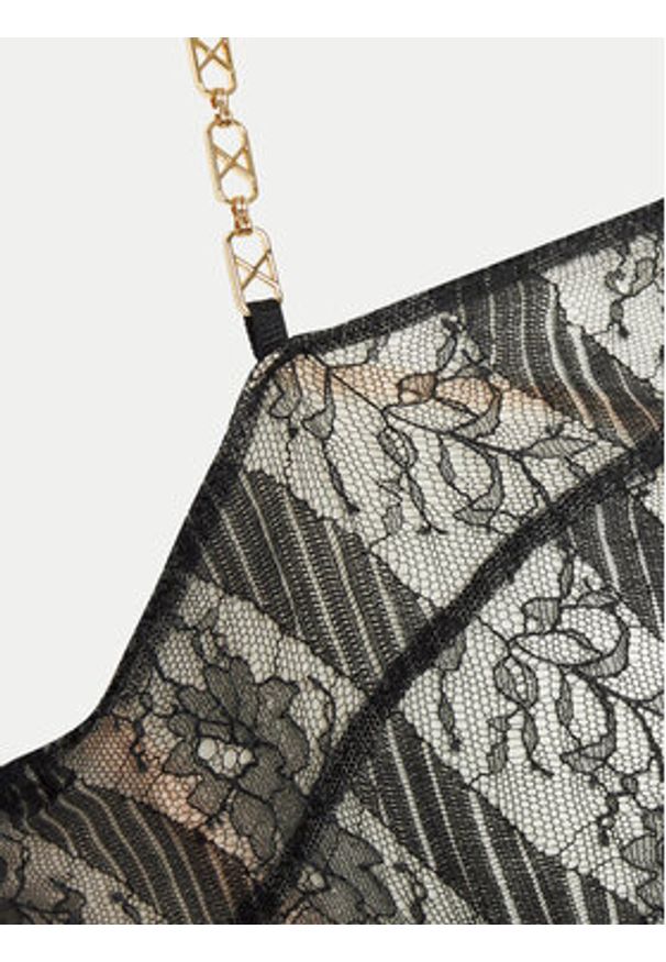 Chantelle X Biustonosz z fiszbiną Slash C010M9 Czarny. Kolor: czarny. Materiał: syntetyk