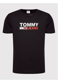 Tommy Jeans T-Shirt Corp Logo DM0DM15379 Czarny Regular Fit. Kolor: czarny. Materiał: bawełna #2