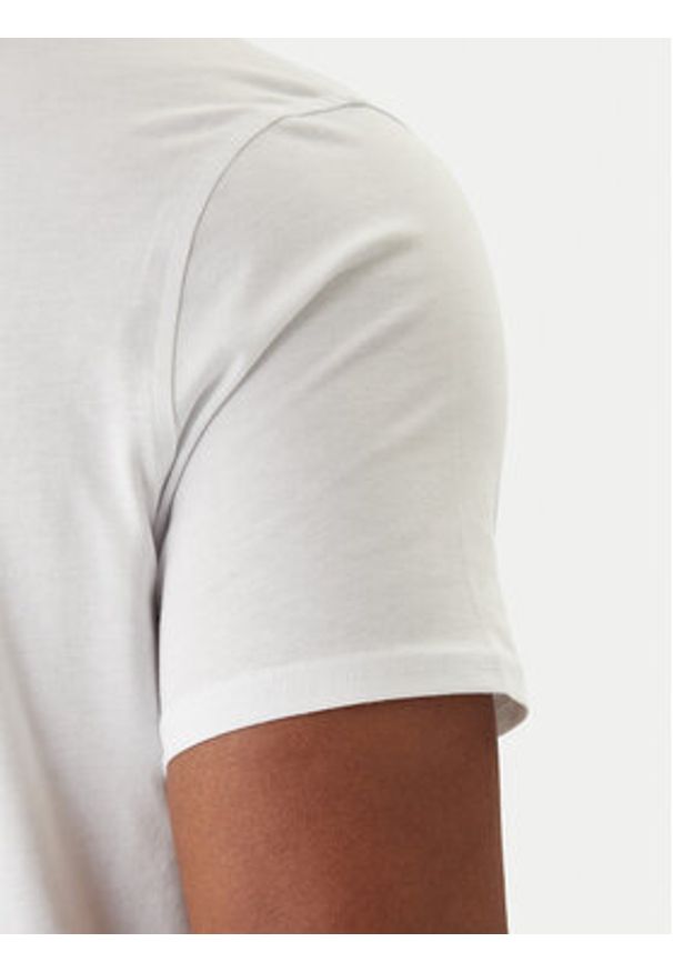 Tommy Jeans T-Shirt DM0DM04411 Biały Slim Fit. Kolor: biały. Materiał: bawełna