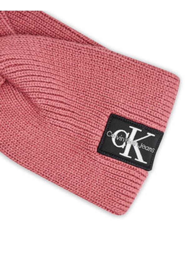 Calvin Klein Opaska materiałowa Mono Logo Patch K60K612660 Różowy. Kolor: różowy. Materiał: bawełna, materiał
