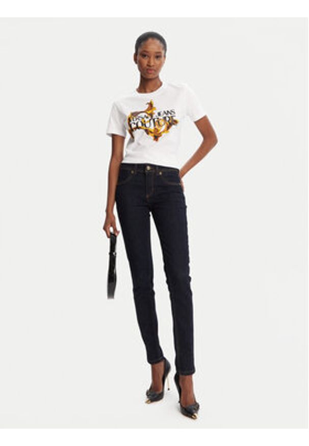 Versace Jeans Couture Jeansy 79HAB5J1 CDW02 Granatowy Tapered Fit. Kolor: niebieski
