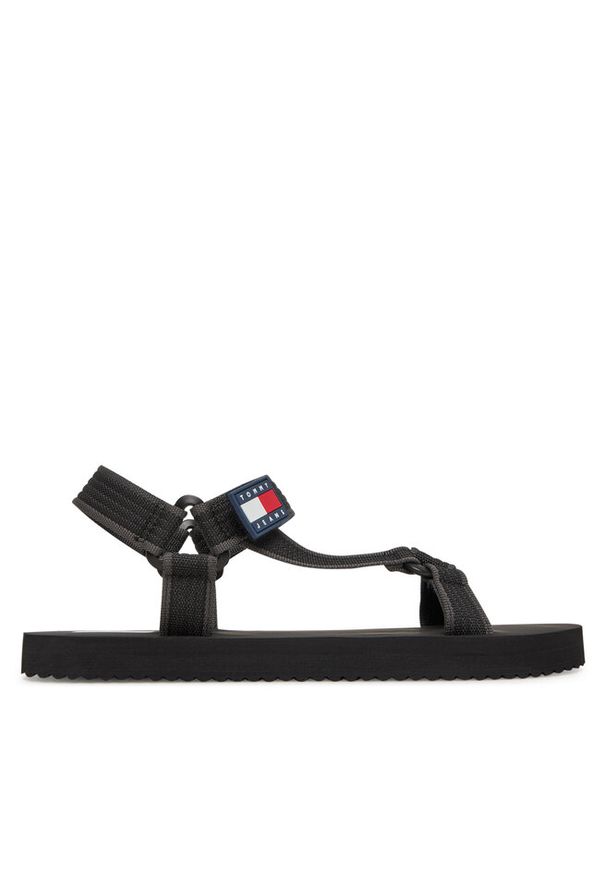 Sandały Tommy Jeans. Okazja: na co dzień. Kolor: czarny. Styl: casual