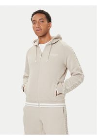 Guess Bluza Z5BQ12 KB3P2 Beżowy Regular Fit. Kolor: beżowy. Materiał: syntetyk