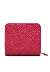 TOMMY HILFIGER - Tommy Hilfiger Portfel Distinct AW0AW16580 Różowy. Kolor: różowy. Materiał: skóra #3