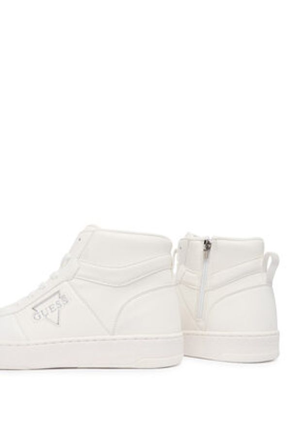 Guess Sneakersy FMFICE ELE12 Biały. Kolor: biały. Materiał: skóra