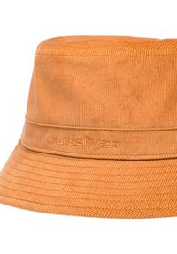 Quiksilver - Kapelusz bucket dla Mężczyzn CORD Brązowy. Kolor: brązowy. Materiał: materiał, poliester, bawełna. Wzór: haft. Styl: klasyczny
