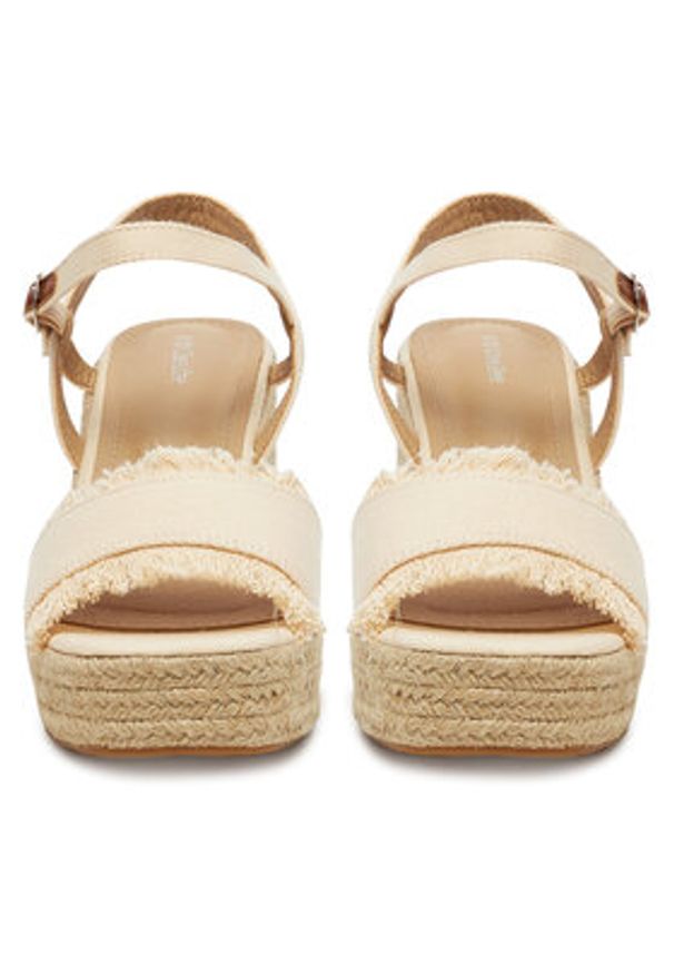 DeeZee Espadryle E0822-4A Beżowy. Kolor: beżowy. Materiał: materiał