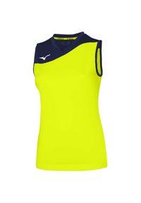 Koszulka damska Mizuno Authentic Myou. Kolor: niebieski, wielokolorowy, żółty. Sport: fitness #1
