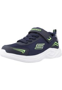 skechers - Buty do chodzenia dla dzieci Skechers Mazematics. Kolor: zielony, niebieski, wielokolorowy. Materiał: syntetyk, materiał. Szerokość cholewki: normalna. Sport: turystyka piesza