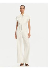 Patrizia Pepe Kombinezon 2T0072 A573 W146 Écru Regular Fit. Materiał: wiskoza