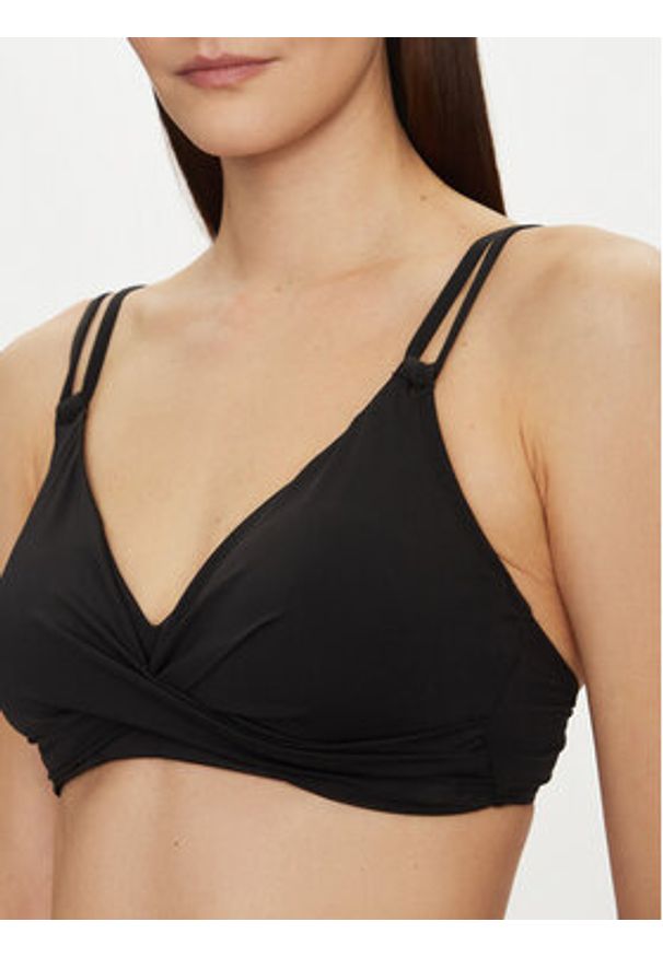 Lauren Ralph Lauren - LAUREN RALPH LAUREN Góra od bikini 20201130 Czarny. Kolor: czarny. Materiał: syntetyk