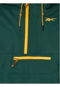 Reebok Kurtka anorak Vector Fleece HK7075 Zielony Loose Fit. Kolor: zielony. Materiał: syntetyk