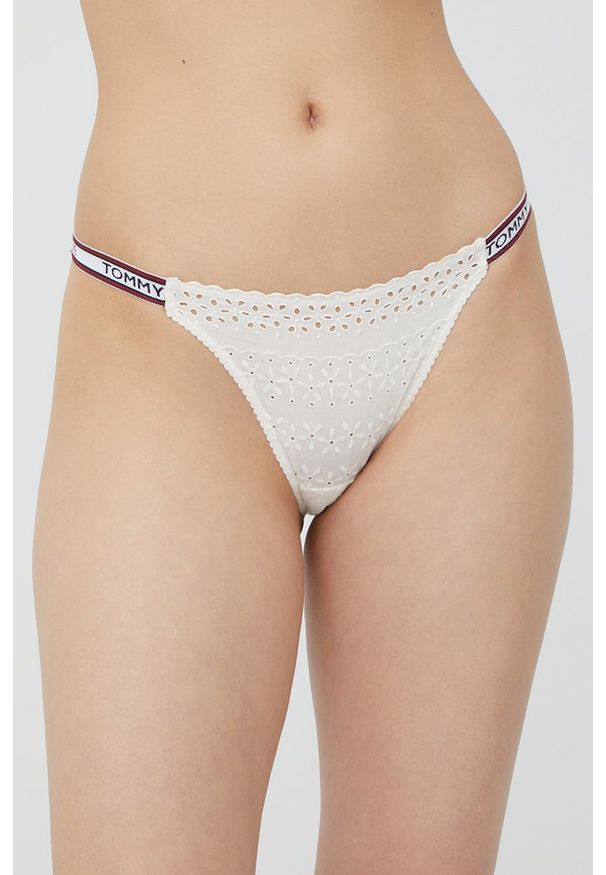 TOMMY HILFIGER - Tommy Hilfiger figi kolor beżowy. Kolor: beżowy