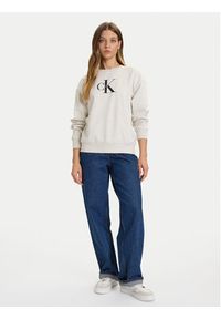 Calvin Klein Jeans Bluza Monologo LV047B234G Szary Relaxed Fit. Kolor: szary. Materiał: bawełna #5