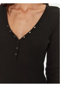Hunkemöller Koszulka piżamowa 205123 Czarny Slim Fit. Kolor: czarny. Materiał: bawełna, wiskoza #5