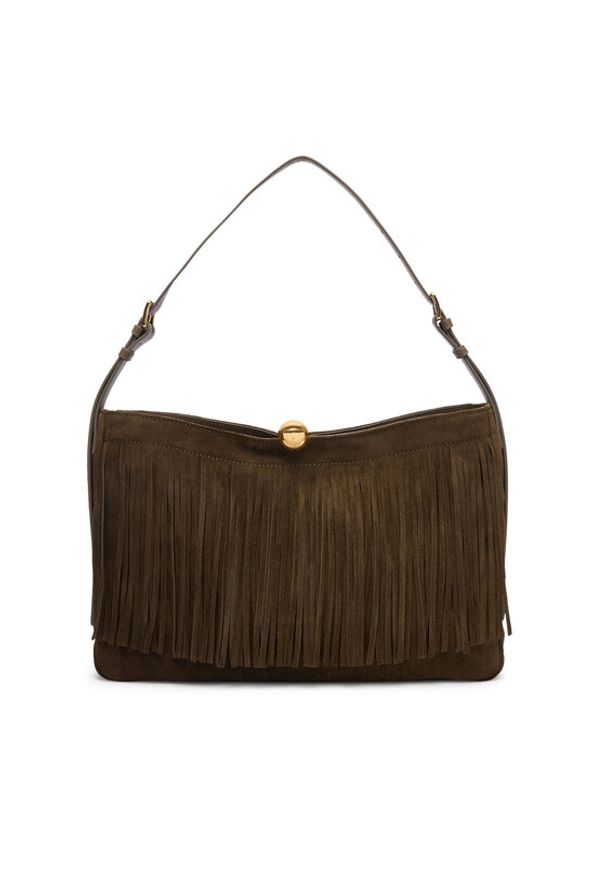 Furla Torebka Sfera Soft WB02031-BX0906-5151S-1-002-20-CN B Zielony ciemny. Kolor: zielony. Materiał: skórzane, zamszowe