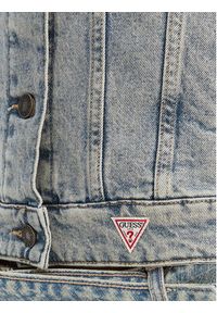 Guess Jeans Kurtka jeansowa W6RN55 D5M4I Niebieski Regular Fit. Kolor: niebieski. Materiał: bawełna #5