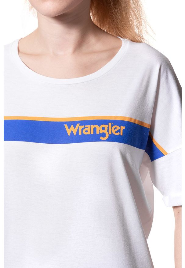 Wrangler - WRANGLER T SHIRT DAMSKI B&Y TRUCKER TEE WHITE W724LG412 112130927