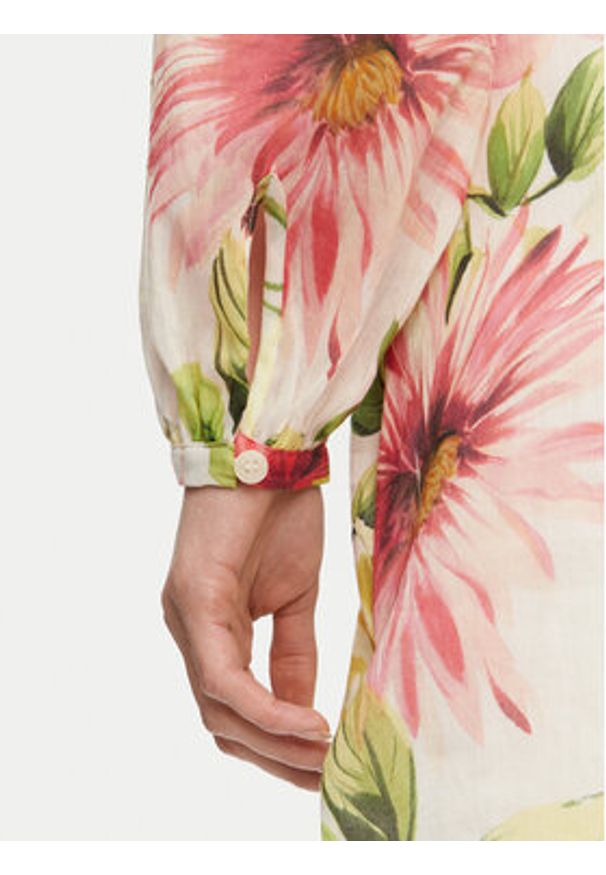 Guess Sukienka koszulowa W5GK65 WH6C0 Kolorowy Regular Fit. Materiał: bawełna. Wzór: kolorowy. Typ sukienki: koszulowe