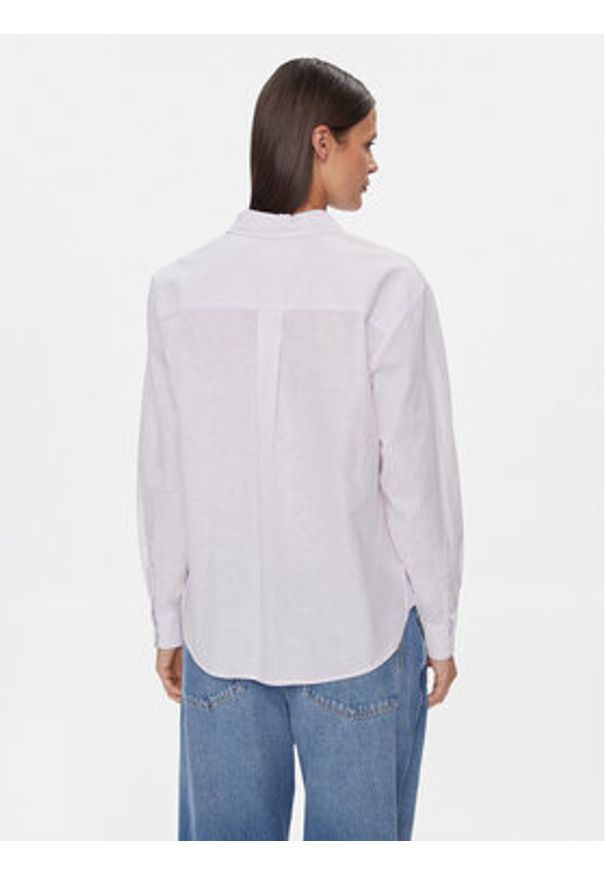 Tommy Jeans Koszula DW0DW17737 Fioletowy Boxy Fit. Kolor: fioletowy. Materiał: bawełna