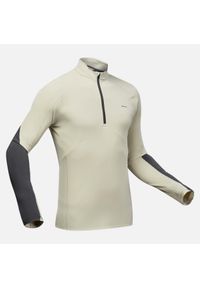 quechua - Koszulka turystyczna męska z długim rękawem Quechua MH500 Anty-UV. Materiał: mikrofibra, elastan, tkanina, materiał, włókno, syntetyk. Długość rękawa: długi rękaw. Długość: długie. Sport: turystyka piesza #1