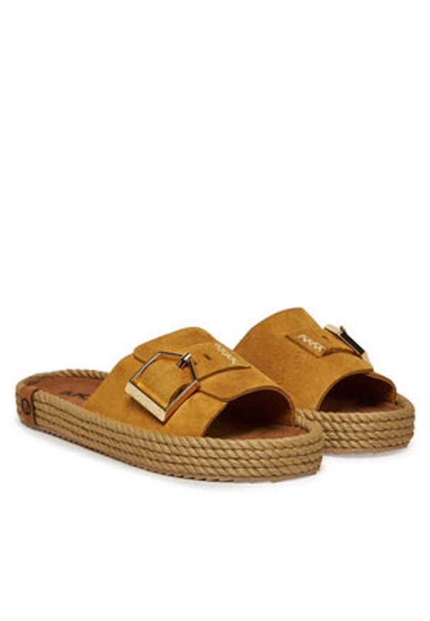 Bohonomad Klapki Corsica COR.12-00027 Żółty. Kolor: żółty. Materiał: skóra