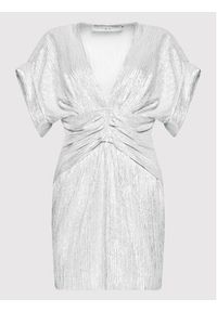 IRO Sukienka koktajlowa Bilou AQ546 Srebrny Regular Fit. Kolor: srebrny. Materiał: wiskoza. Styl: wizytowy #5
