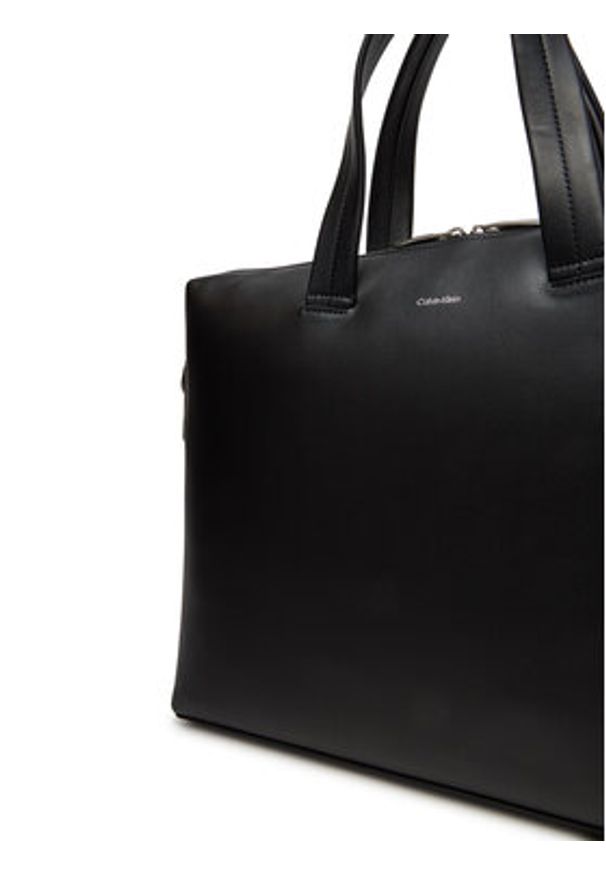 Calvin Klein Torba na laptopa Ck Premium Leather Laptop Bag K50K512939 Czarny. Kolor: czarny. Materiał: skóra
