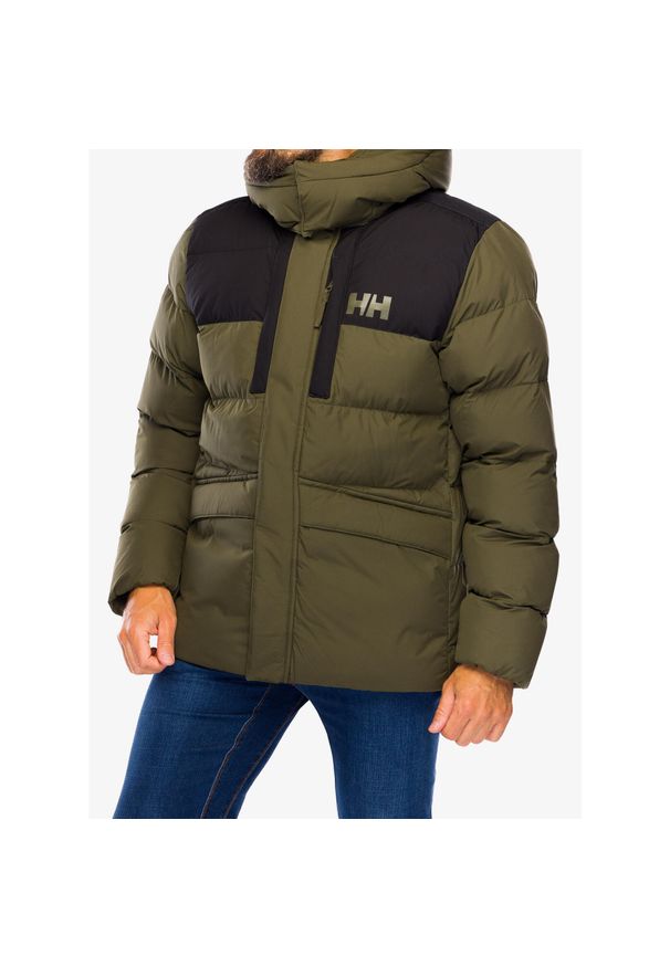 Kurtka zimowa męska Helly Hansen Explorer Puffy Jacket. Typ kołnierza: kaptur. Kolor: zielony. Sezon: zima