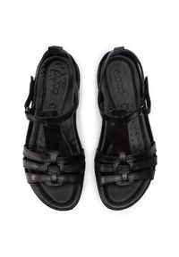 ecco - ECCO Sandały Flash 24087353859 Czarny. Kolor: czarny. Materiał: skóra #6