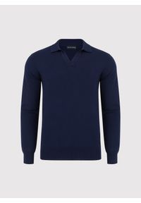 Pako Lorente - PAKO LORENTE – Męski sweter z kołnierzykiem polo. Okazja: na co dzień. Typ kołnierza: polo. Materiał: wiskoza, poliamid. Sezon: wiosna. Styl: casual #6