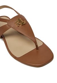 Lauren Ralph Lauren - LAUREN RALPH LAUREN Sandały Everley 802959145002 Brązowy. Kolor: brązowy. Materiał: skóra #5