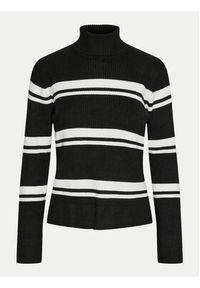 Pieces Golf Anomi 17150678 Czarny Regular Fit. Typ kołnierza: golf. Kolor: czarny. Materiał: syntetyk #3