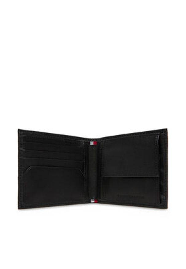 TOMMY HILFIGER - Tommy Hilfiger Duży Portfel Męski Th Flag Cc & Coin AM0AM13709 Czarny. Kolor: czarny. Materiał: skóra